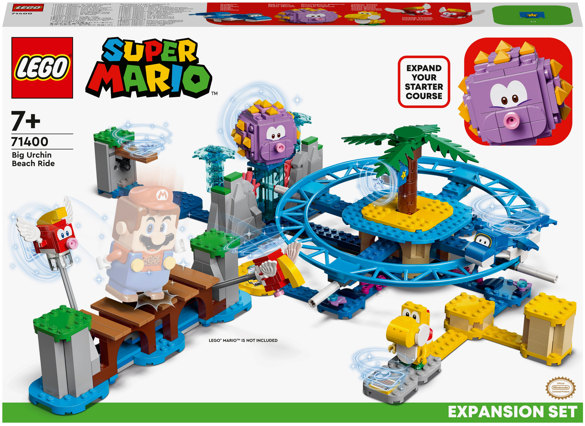 Конструктор LEGO Super Mario 71400 Дополнительный набор Пляжное веселье огромного ежа, 536 дет. - фото №1