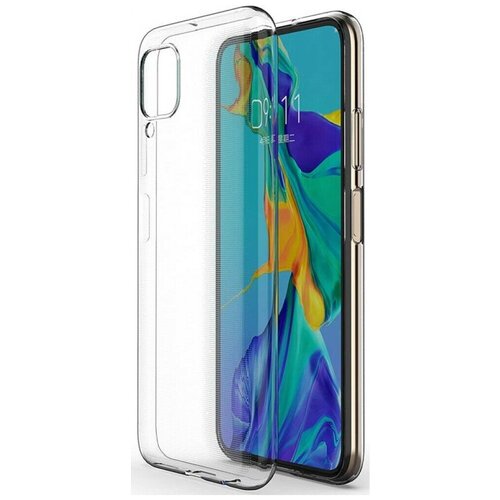 Силиконовый чехол для Huawei P40 Lite / Nova 6se / Nova 7i (прозрачный)