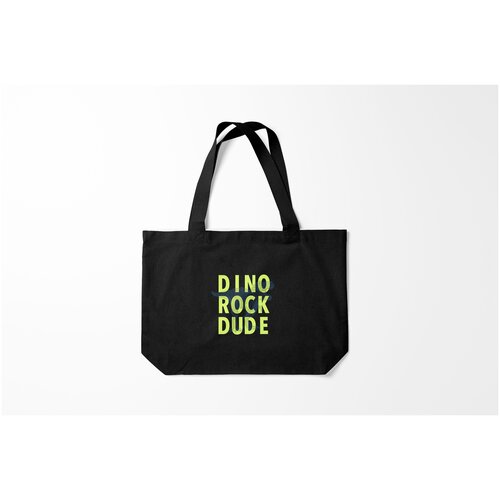 фото Сумка-шоппер / 46х35 см / звери / динозавры dino rock dude burnettie