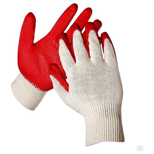 Рабочие перчатки с латексным обливом L