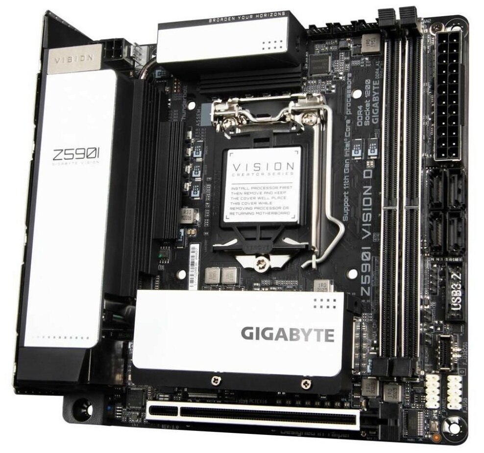 GigaByte Z590I VISION D Материнская плата VISION Z590IVISIOND