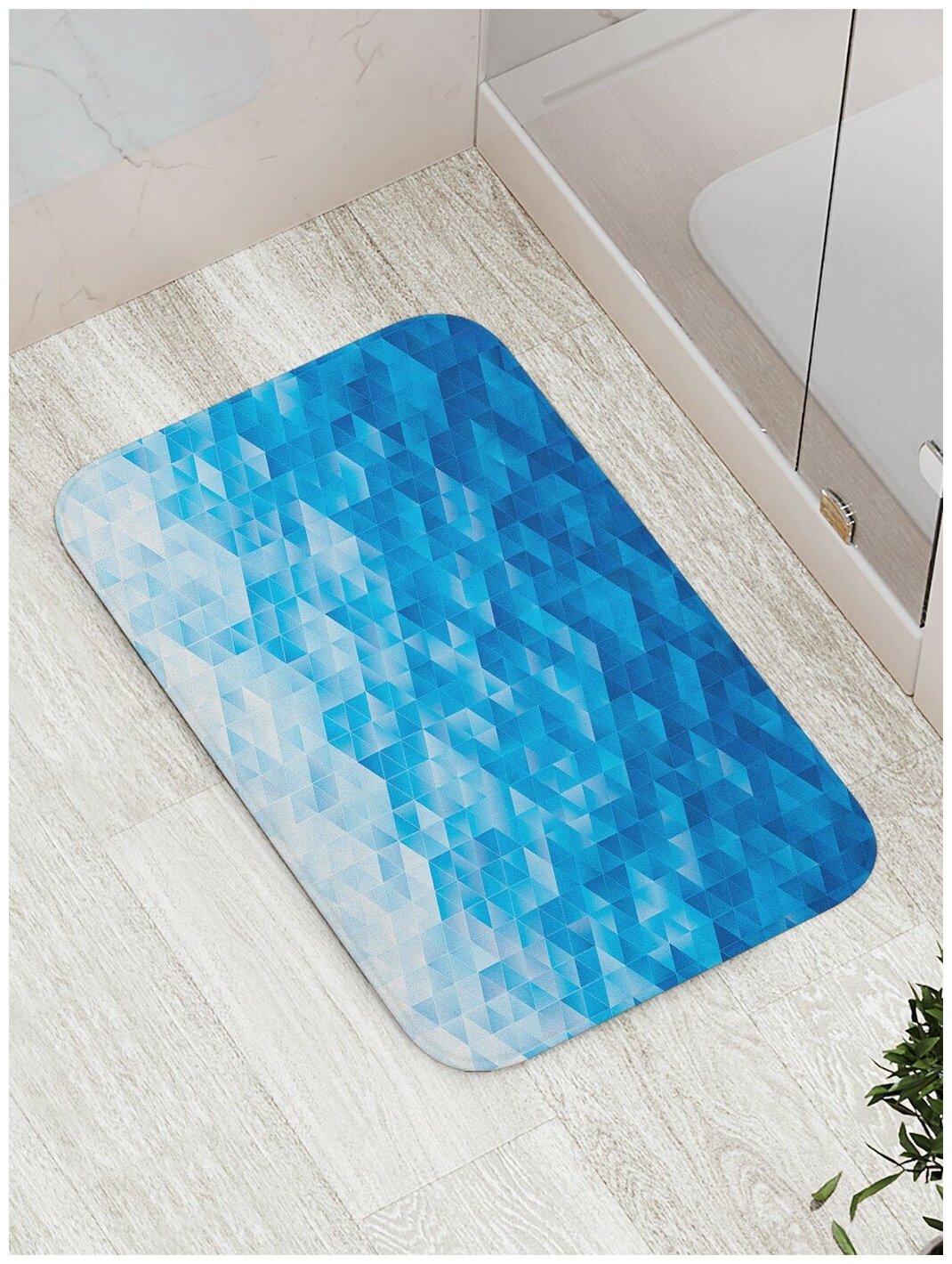 Коврик JoyArty противоскользящий "Геометрическая абстракция" для ванной, сауны, бассейна, 77х52 см
