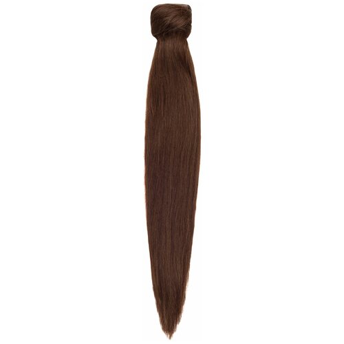 Hairshop Хвост на липучке 1.0 (1) прямой 50 см (100 гр) (Черный)