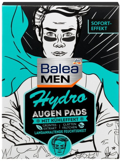 Патчи для глаз Augenpads Hydro Men BALEA