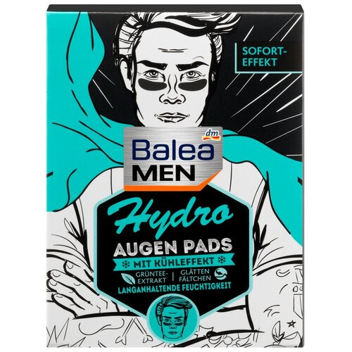 Патчи для глаз Augenpads Hydro Men BALEA