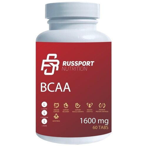 БЦАА RS Nutrition BCAA Аминокислоты 60 таблеток 1600 mg
