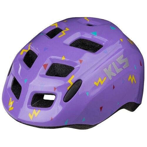 фото Шлем kls zigzag фиолетовый xs (45-49см). 8 вент. отверстий, светоотражающие стикеры kellys