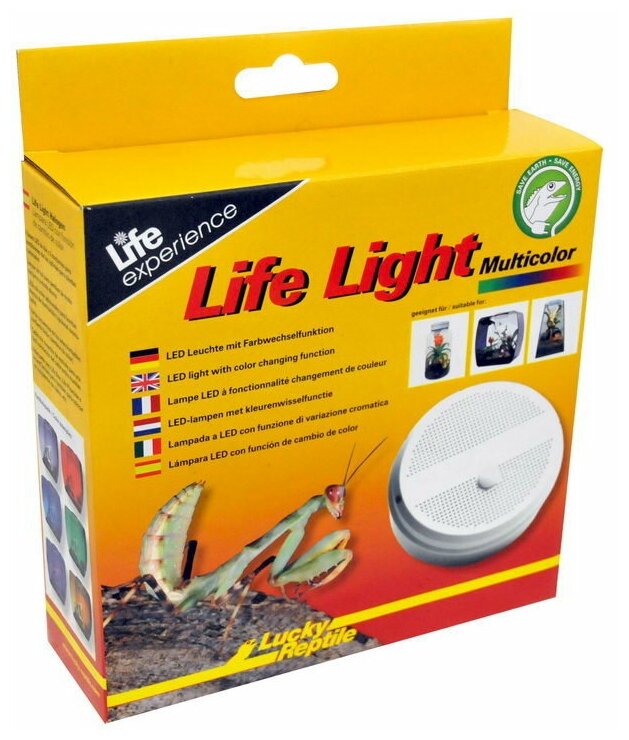 Светильник - крышка светодиодный мультиколор LUCKY REPTILE "Life Light Multicolor"(Германия)