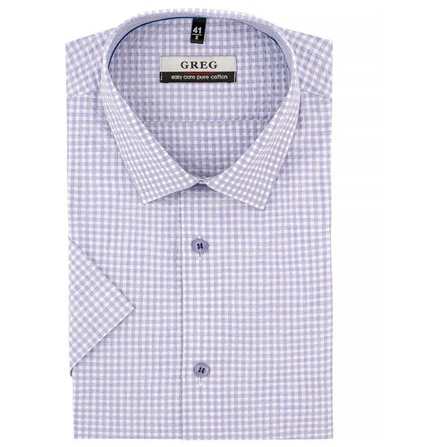 Рубашка GREG, размер 174-184/40, фиолетовый рубашка greg размер 174 184 40 зеленый