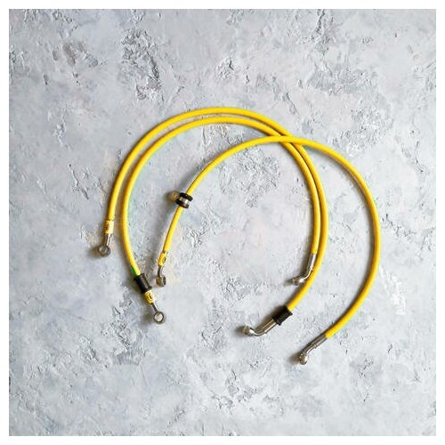 Армированный шланг тормозной для Yamaha YZF600R Thundercat 1996-2002 Оригинальное расположение, два шланга