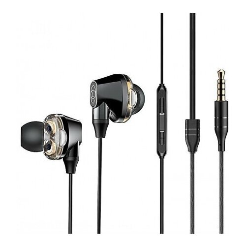 Проводные наушники BASEUS H08 Immersive Jack 35mm 12 м 150 мАч черный 3д игровые 478200₽