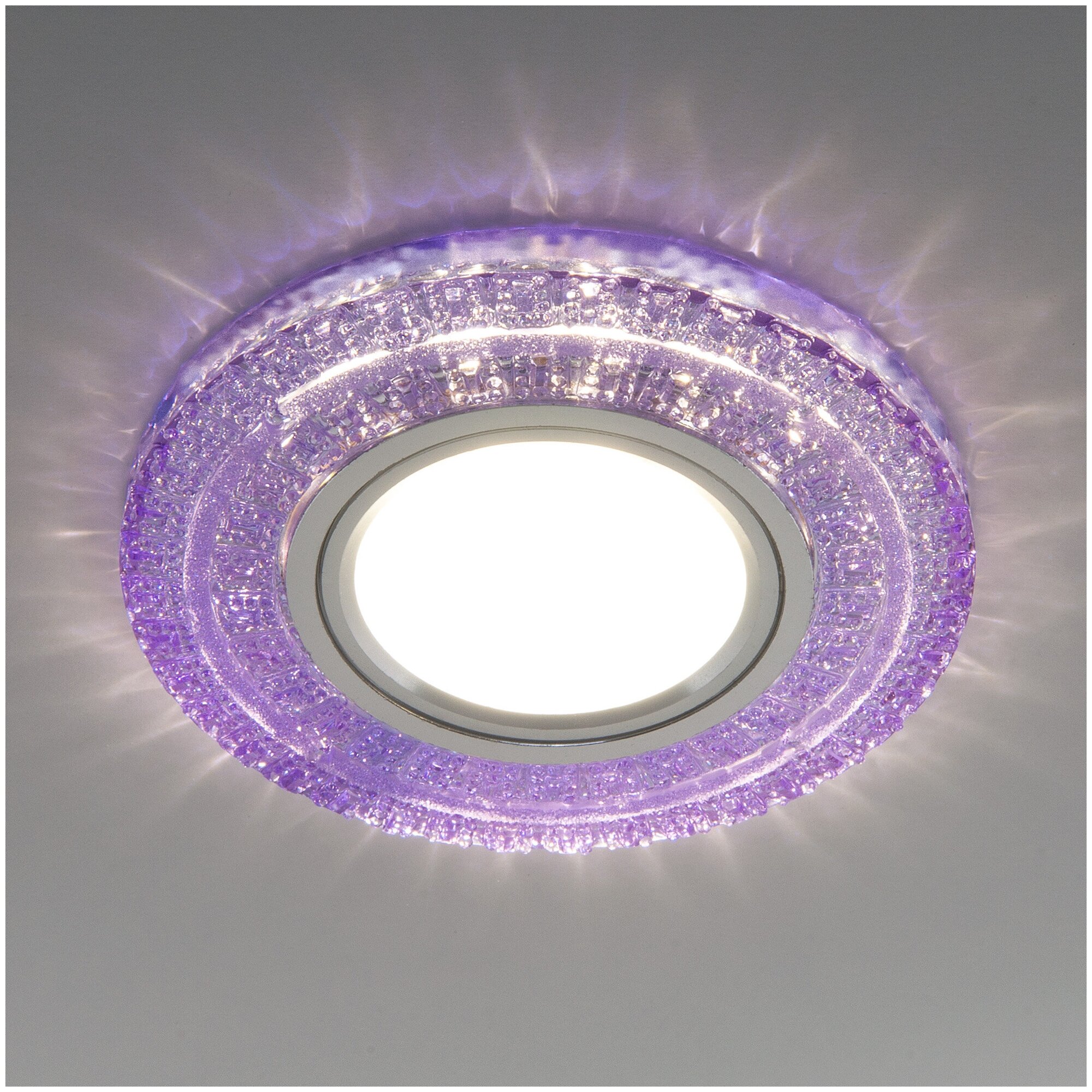 Встраиваемый точечный светильник с LED подсветкой 2225 MR16 PU фиолетовый - фотография № 2