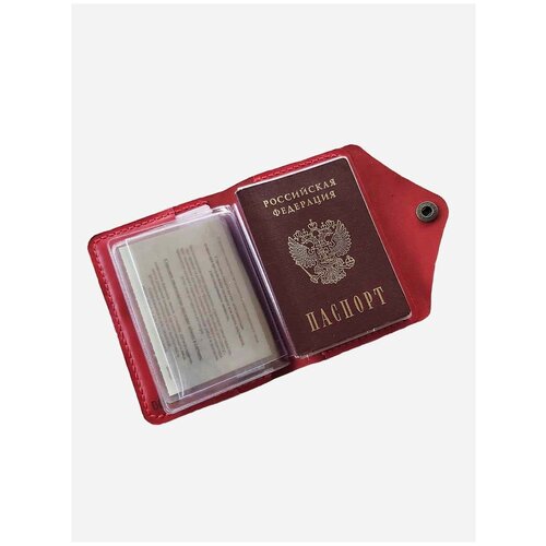фото Документница для паспорта bocharoff, красный