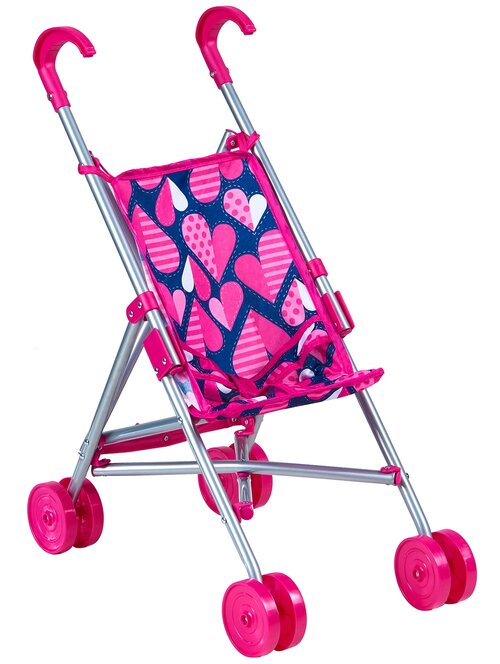 Прогулочная коляска Buggy Boom Mixy 8001 розовый/сердца