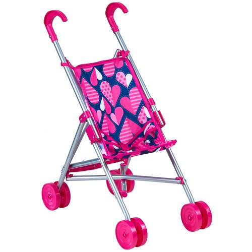 коляска с единорогом dolls buggy Прогулочная коляска Buggy Boom Mixy 8001 розовый/сердца