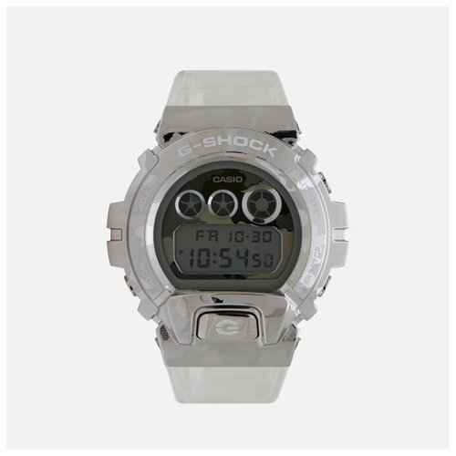 фото Наручные часы casio g-shock gm-6900scm-1er skeleton series серебряный , размер one size