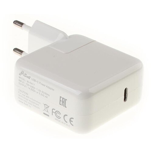 сетевой блок питания для ноутбука macbook retina type c 29w 14 5v 2a 5v 2a Блок питания (зарядка, сетевой адаптер) для ноутбука Apple MacBook 14.5V 2A 29W штекер: USB-C