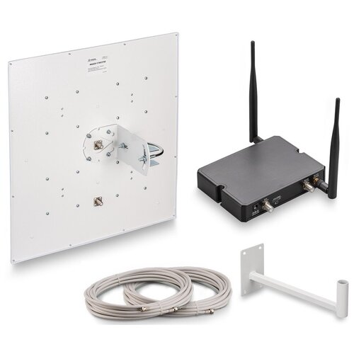 Комплект для интернета с роутером Kroks Rt-Cse m4 и антенной 20dBi + кабель 10 метров комплект интернета 3g 4g huawei b315 c антенной zong 2х20dbi медь