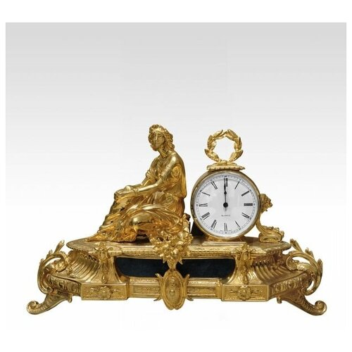 Часы каминные из бронзы 