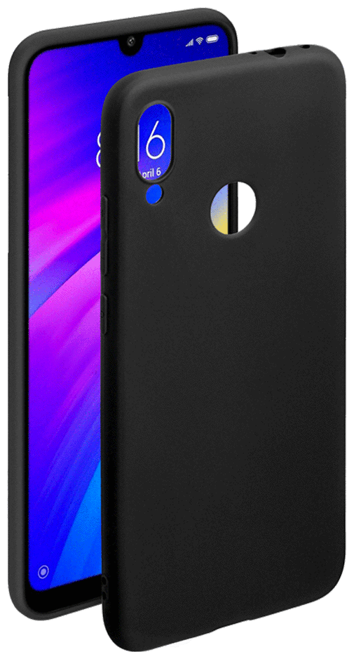 Чехол Gel Color Case для Xiaomi Redmi 7 (2019), черный, Deppa 87143