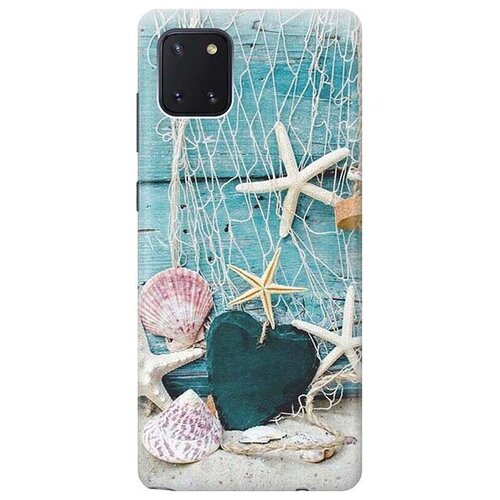 фото Ультратонкий силиконовый чехол-накладка для samsung galaxy note 10 lite / a81 с принтом "морские звезды" gosso