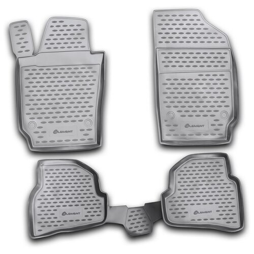 фото Коврики в салон vw polo v 12/2009->, 4 шт.хб. (полиуретан) element