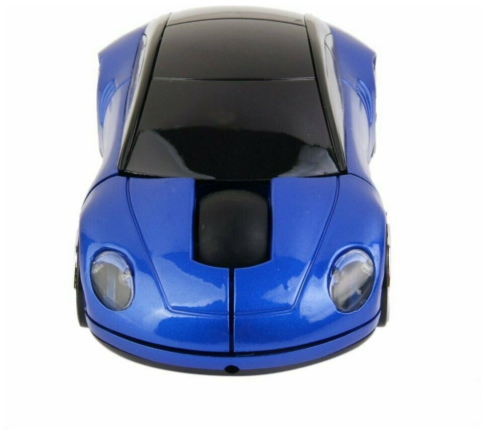 Беспроводная мышь в форме машины Porsche синий