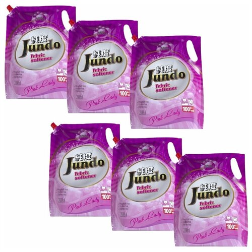 Jundo «Pink Lady» Aroma Capsule Концентрированный кондиционер для стирки белья (100 стирок)/ 2л. - Упаковка 6 Шт.