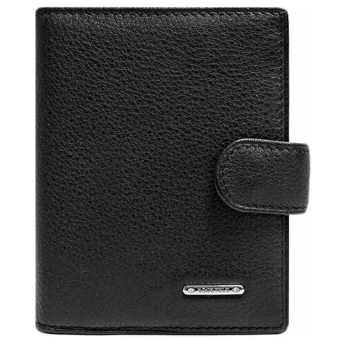 Бумажник Rockfeld, фактура гладкая, черный