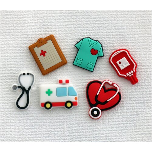 фото Джиббитсы, клипсы для сабо набор кардиолог paninter