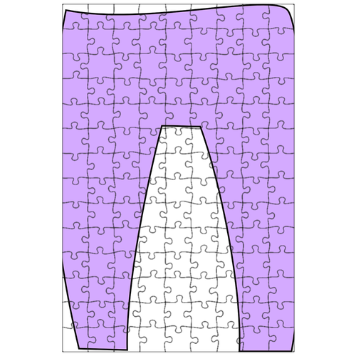 фото Магнитный пазл 27x18см."брюки, пастель, фиолетовый" на холодильник lotsprints