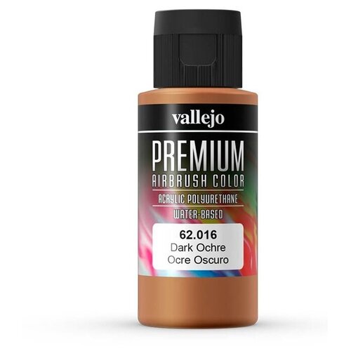 Краска Vallejo серии Premium Color - Dark Ochre 62016 (60 мл)