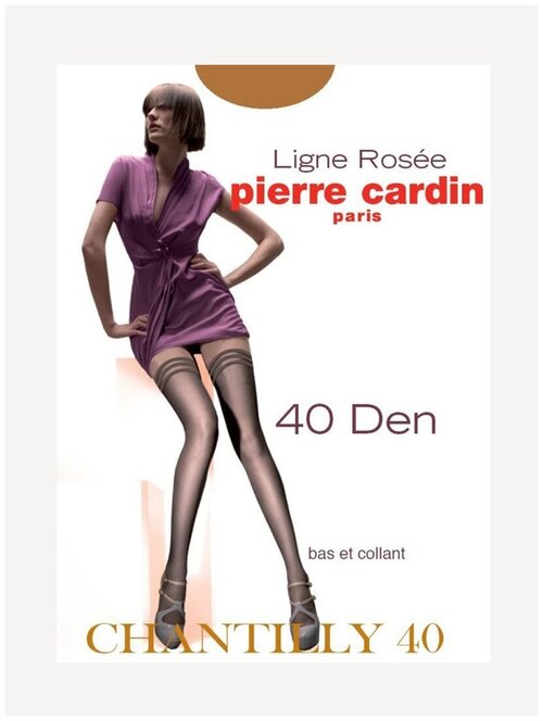 Чулки  Pierre Cardin Chantilly, 40 den, бежевый