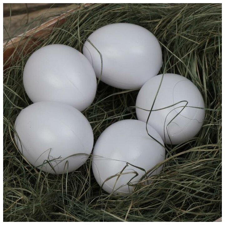 Яйцо искусственное подкладное, для кур, 1 шт., белое - фотография № 3
