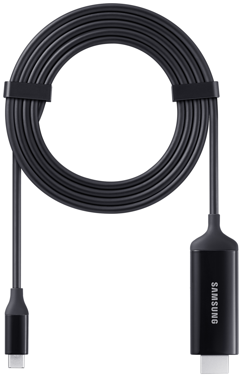 Кабель SAMSUNG DeX, USB Type-C - HDMI, 1.38м, черный [ee-i3100fbrgru] - фото №1