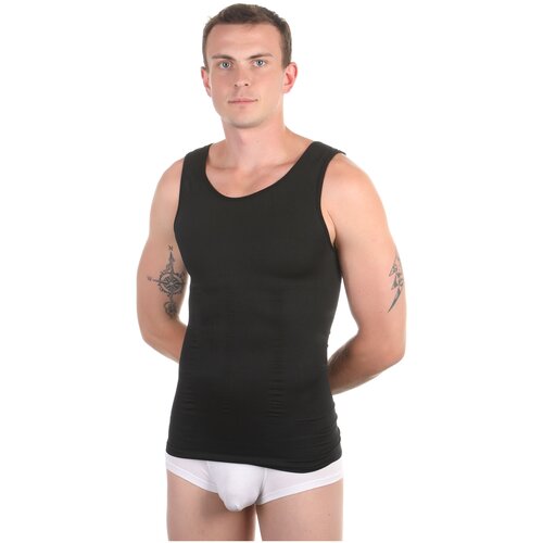 Мужская майка утягивающая черная DonDon 450-01_03 XL (50-52)