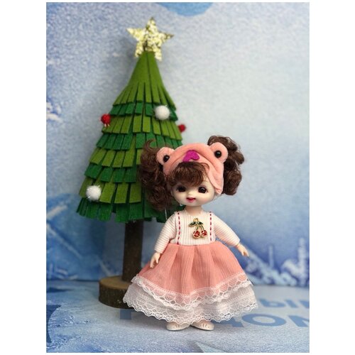 Шарнирная кукла-брелок, 15см