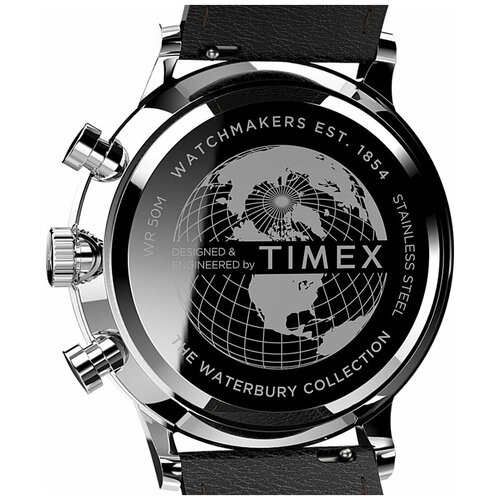 Наручные часы TIMEX Waterbury TW2U88100, черный, серебряный