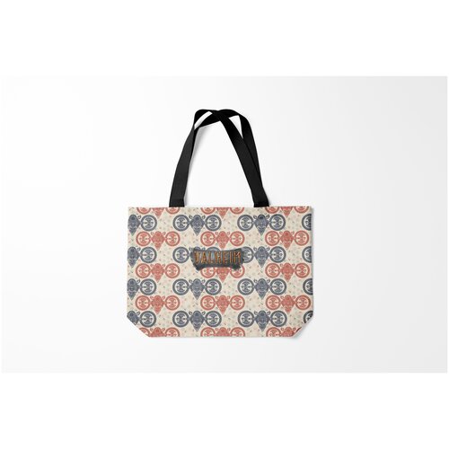 фото Сумка-шоппер / 46х35 см / геймерам / valheim символы викингов burnettie