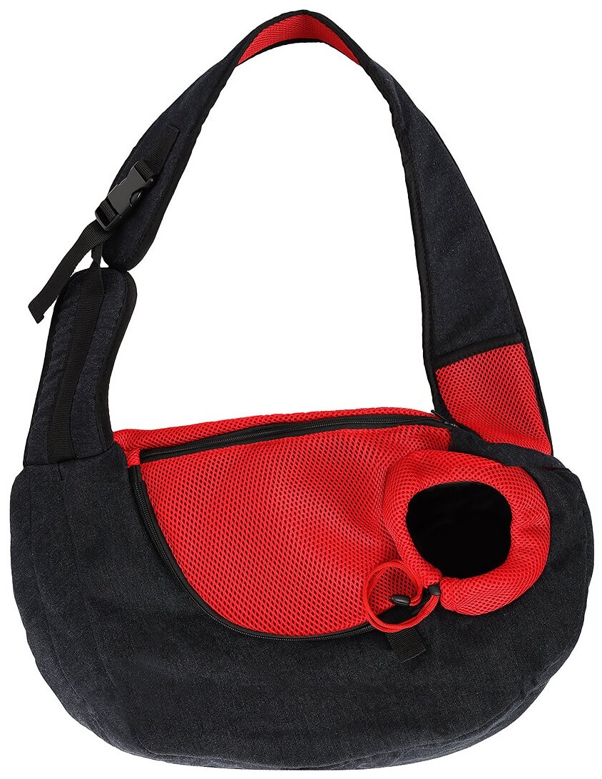 Утепленный сумка-слинг для животных Монморанси "Тревел мини" размер S 47х33х13 см.
