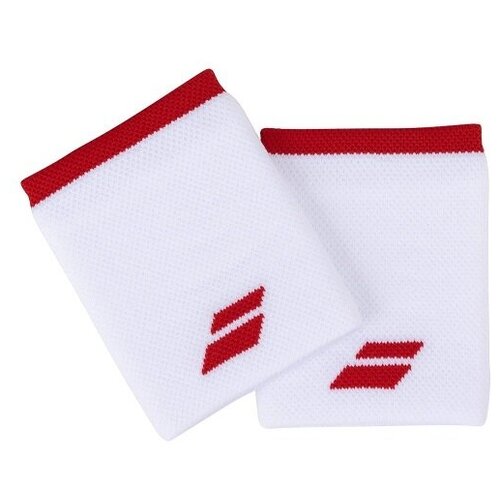 фото Напульсник babolat wristband logo jumbo x2 white/red 5ua1262-1031