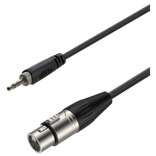 Кабель аудио 1xMini Jack - 1xXLR Roxtone RACC420/3 3.0m кабель аудио 1xmini jack 1xxlr klotz au mf0300 3 0m