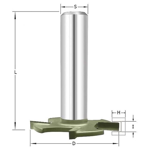 ARDEN Фреза пазовая Т-обрзной формы Z4 D=27x1.7x34 S=8 ARDEN шипорезное приспособление woodwork для ящичных соединений