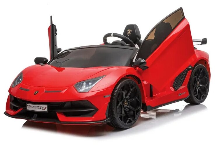 RiverToys Детский электромобиль Lamborghini Aventador SVJ (A111MP) красный