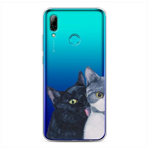 фото Силиконовый чехол "кошачья любовь" на huawei p smart 2019 / хуавей п смарт 2019 case place