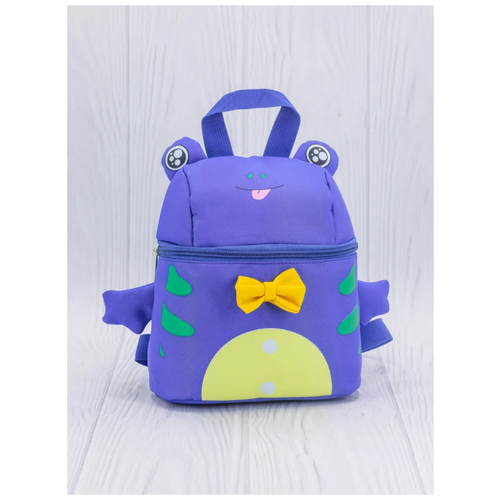 фото Детский рюкзак / ранец лягушка фиолетовый новинка 2021 года evdakoff