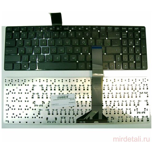 Клавиатура для ноутбука Asus K55 X501 K55XI черная без рамки вертикальный Enter 006663 132000₽