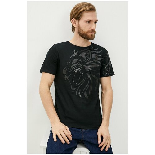 фото Футболка happyfox, размер 44, серебряный, черный