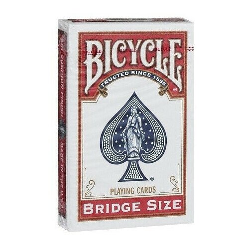 Игральные карты Bicycle Bridge Size, красные игральные карты bicycle big box гигантские красные