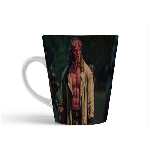 фото Кружка-латте coolpodarok хэллбой задумался